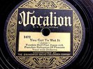 PREWAR BLUES 78: FRANKIE HALF PINT JAXON You Got to Wet It/Kentuck VOCALION 1472
