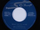 Modern Soul Boogie 45 WILLIAM BOSTIC What You Do To Me SOR VG++ HEAR 2nd press