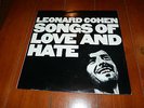 Leonard Cohen Vinyl record album songs of love and hate CBS32219
