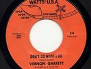 VERNON GARRETT 'Don't Do What I Do' Orig Watts USA Funk/Soul/Breaks 45 HEAR