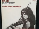 CHRISTIANE EDINGER violin - BACH Solo Sonatas & Partitas - ORION 2LP 1973 NM