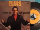 45rpm  ELVIS PRESLEY Stuck on you Rare FRENCH 7