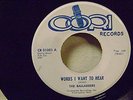 The BALLADEERS Words I Want To Hear / High Flying Bird 45 CORI '65 RARE Garage 7