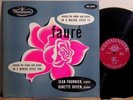 WESTMINSTER WL 5156 FAURE VIOLIN SONATAS FOURNIER DOYEN VG++ TO NM