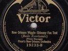PIRON'S NEW ORLEANS ORCH. -Victor 19233- New Orleans Wiggle - '23 JAZZ 78 VG/VG+