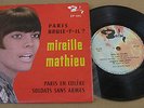 MIREILLE MATHIEU Paris En Colere OST ISRAELI 45 7' EP 4 TRACKS