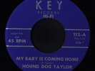 HOUND DOG TAYLOR: My Baby Is Coming Home / Take Five 45 rare Blues & R&B