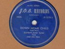 78 rpm Blues Sunnyland Slim J.O.B. 102 Down Home Child in E Hear