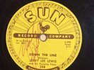 ROCK N ROLL 78  SUN 288 JERRY LEE LEWIS BREATHLESS / DOWN THE LINE AUTOGRAPHED