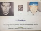 PET SHOP BOYS JEALOUSY PROMO POSTER 152cm x 102cm
