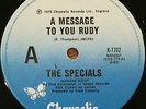 THE SPECIALS featuring RICO:A Message To You Rudy.RARE Aussie/OZ 7