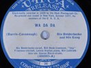 HEAR  Jazz 78 rpm BIX BEIDERBECKE and his GANG Wa Da Da UHCA 26 E-/E