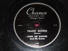 JOHN LEE HOOKER BOOKER CHANCE-1108 78rpm TALKIN BOOGIE MISS/LORRAINE BLUES 1951
