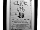 THE CURE+SMITH+WISH TOUR POSTER+AD+RARE+ORIGINAL+1992+FRAMED+EXPRESS GLOBAL SHIP
