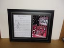 Queens of the Stoneage Hand Signed/Autographed Songsheet with a Poster and COA
