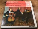 2 LP ROSTROPOVICH RICHTER BEETHOVEN CELLO SONATAS PHILIPS STEREO 835182 / 83 AY