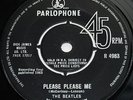 BEATLES 1965 45 - Please Please Me - 4th Press SOLD IN UK & ALL CAPS Rimtext EX