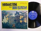 Thelonious MONK plays Duke ELLINGTON LP Riverside 201 JAZZ VG++ vinyl  jg163
