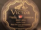 Victor 20952 ROSS DE LUXE SYNCOPATORS Mary Bell  78 rpm 1927 EE+/E Savannah GA