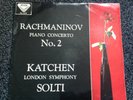 RACHMANINOV PIANO CONCERTO No.2 KATCHEN / SOLTI LSO DECCA STEREO SXL 2076 NM