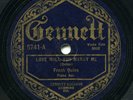 IRELAND - Frank Quinn on Gennett 78, with fiddle, 1925 sides - nice
