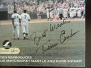 TERRY CASHMAN Willie Mickey & The Duke (Talkin' Baseball) Autographed Cover