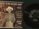 ERNEST TUBB AND HIS TEXAS TROUBADOURS Record Shop 45 EP + PS Decca country NM