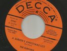 CHRISTMAS SURF INSTRO + ROCKER VOCAL --SURFARIS -HEAR BOTH - 1963  PROMO DECCA