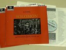Columbia 2-LP Handel SOLOMON silver+ blue labels SAX2499 2500-- Beecham with RPO
