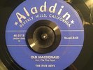 DOO WOP 45 The Five Keys-Old Macdonald/It's Christmas Time HEAR BOTH