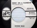 DONNIE DEAN promo doowop 45 RIDIN ON A RAINBOW b/w MOVIE STAR  mint minus  F1242