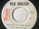 BAD ENGLISH straight to your heart UK JOHN WAITE / THE BABYS RARE 45 COSTA RICA