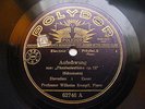WILHELM KEMPFF Polydor 62746 PIANO 78 SCHUMANN Elevation / SCHUBERT HEar Hear