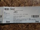 James Tickets x 2 Nottingham Row G Seats 20 - 21