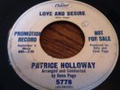 PATRICE HOLLOWAY - LOVE & DESIRE - ORIGINAL CAPITOL DEMO NORTHERN SOUL RNB 45