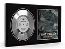 George Michael I Want Your Sex Framed Silver Disc Display Vinyl (LO)