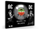 Acdc Back In Black Framed Silver Disc Display Vinyl (C1)