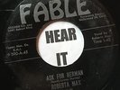 Frantic Female Rocker 45 ROBERTA MAY Ask For Herman /I Belong To You FABLE hear