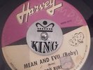 EDDIE BURNS - MEAN AND EVIL (BABY) - R&B / BLUES 45 - HARVEY