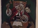 IRON MAIDEN LTD-10 YEARS- RARE BACK PATCH 1990  METAL ROCK COLLECTABLE