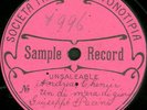 78 rpm;rare Test pressing by Guiseppi Pacini on Fonotipia see photos grade E-