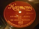 JAZZ ARKANSAS TRAVELLERS Stompin' Fool / OI5 Struttin Jerry HARMONY 459