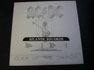 ACDC AC/DC FLICK OF THE SWITCH LP RECORD PROMO TITLE STICKER NM