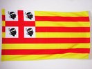 DRAPEAU SARDAIGNE ARAGONAISE 150x90cm - DRAPEAU SARDE SOUS ROYAUME D'ARAGON 90 x