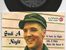 Elvis Presley 7“ 45 EP Such A Night D Rare RCA Victor Press Germany