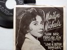 MARILYN MICHAELS rare PS teen 45 LUM MIR FRAYLICH ZEIN mint minus vinyl   F1486