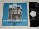 Very rare The Beatles single 45 All you need is Love UK Parlophone 1967 VG+/VG+
