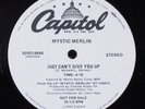 MYSTIC MERLIN Just Can't Give You Up/Can't Stop Dancin' CAPITOL 12