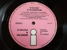 King crimson LP in the court of the UK Pink island Press A3 & B3 NICE VINYL
