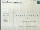 Jacqueline EYMAR piano & Quartet LOEWENGUTH on FRANCK  French PHILIPS L OO381 M